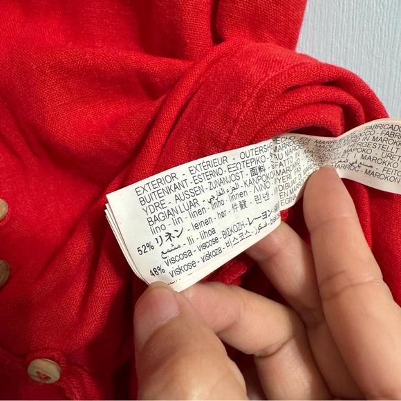 Zara Scarlet Red Strappy Midi Dress Size Small - Picture 8 of 11